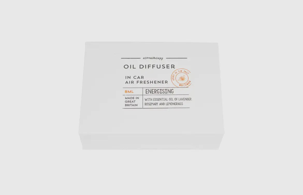 Ceramic Car Diffuser & Energy Essential Oil | Aromatherapy